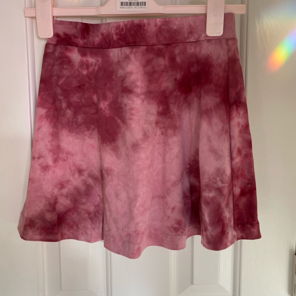 Pink tie dye skater skirt from Nordstrom